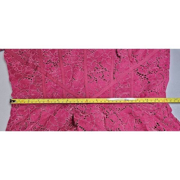 Rachel Parcell Womens Plus Size 14 V-Neck Floral Lace Mini Dress NWT - Picture 10 of 14